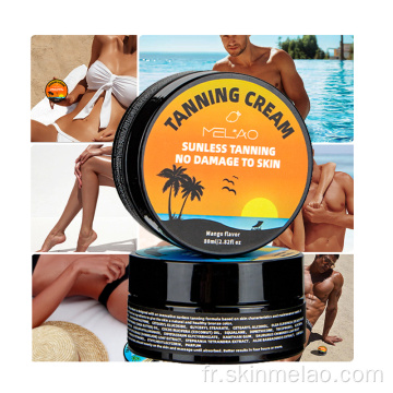 Crème de bronzage du soleil